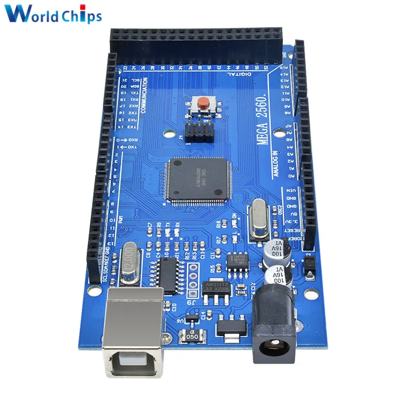 MEGA2560 Mega 2560 R3 REV3 ATmega2560-16AU CH340G Board Module ON USB Cable Compatible for AVR USB Board USB Line