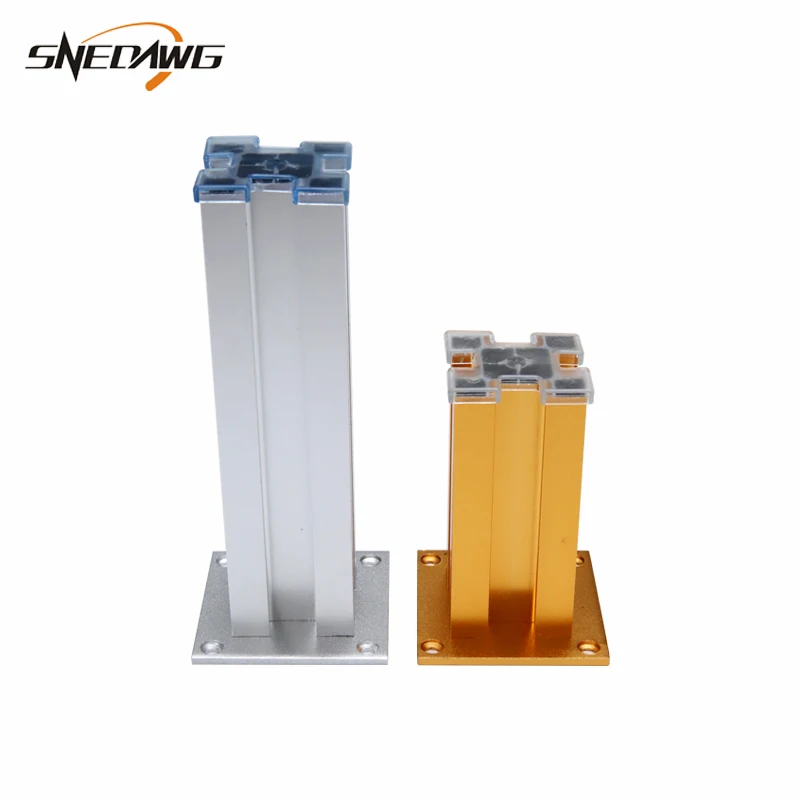 Legs for Furniture 80/100/120/150/200/250mm Height Furniture Legs Metal Loading Weight 200kg Aluminum Alloy Table Sofa Legs