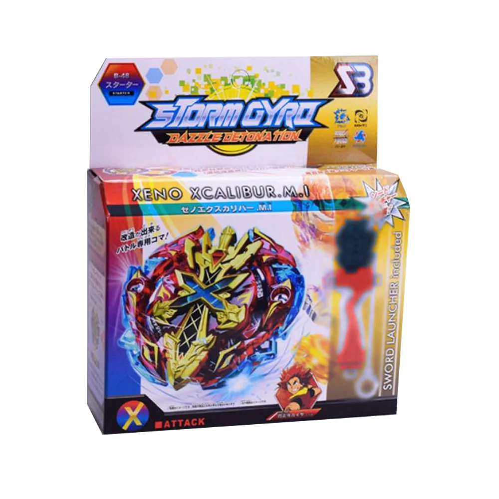 B-X TOUPIE Nổ Con Quay BEYBLADE Con Quay Đầu Zeno Excalibur. M.I (Xeno Với Phóng B-34 B-35 B-41 B-59 Thanh Kiếm Thần Quay Đầu Đồ Chơi