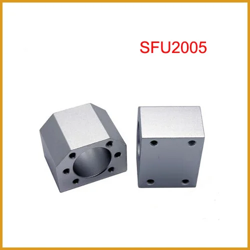 sfu2005 free shipping SFU2005 Ballscrew Nut Housing Aluminium Material for 2005 ball nut housing Bracket Holder CNC Parts