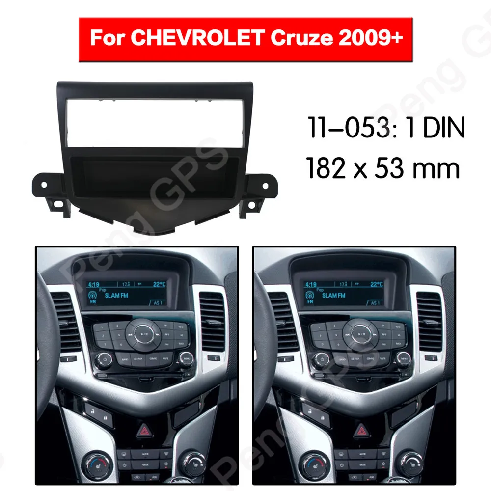 

1 DIN Car Radio Fascia Install Dash Bezel Trim Kit Fitting Frame Dashboard For Chevrolet Cruze 2009+ frame Audio