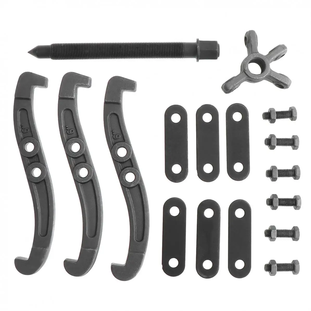 6 Inch Multifunctional Standard Carbon Steel 2 claws / 3 claws Bearing Puller with 4 Single Hole for Car / Mechanical Repairing