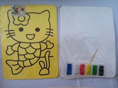 10pcs/lot,diy toys, Color Sand painting set kit for children's  preschool toys, free shipping