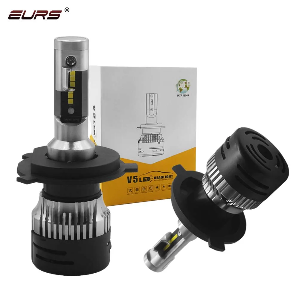 

EURS 2pcs H4 Led Car Headlight Mini Size H7 H8 H9 H11 HB4 HB3 9006 9005 CSP Chip 10000LM 72W 6500K 12V Car Light Auto Fog Lamp