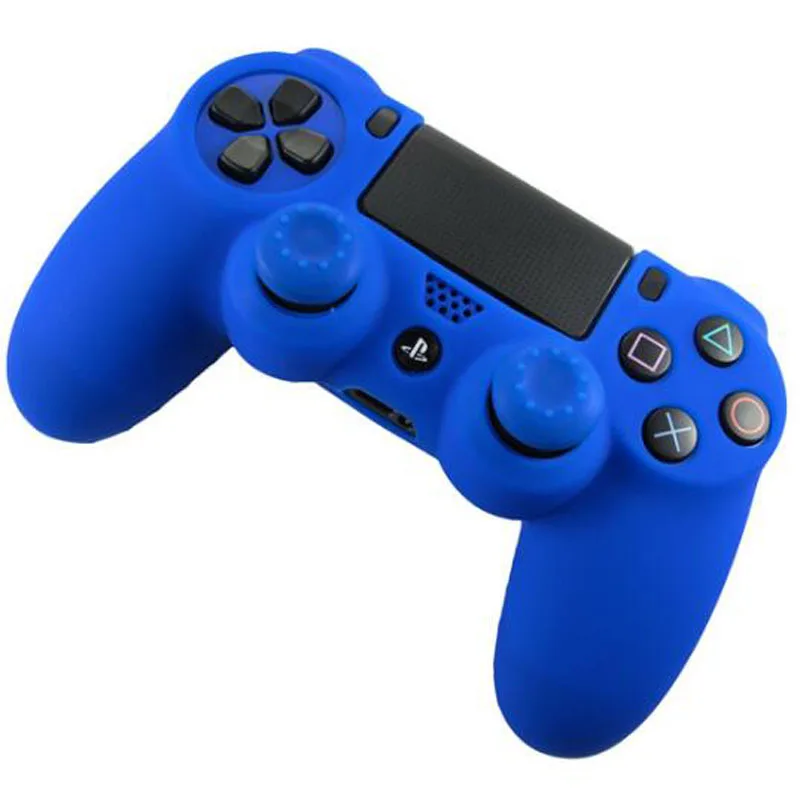 Rubber Gamepad Joystick Thumbstick Grip Cap Protective Skin Cover Case For Sony Playstation Dualshock 4 PS4 Slim Pro Controller
