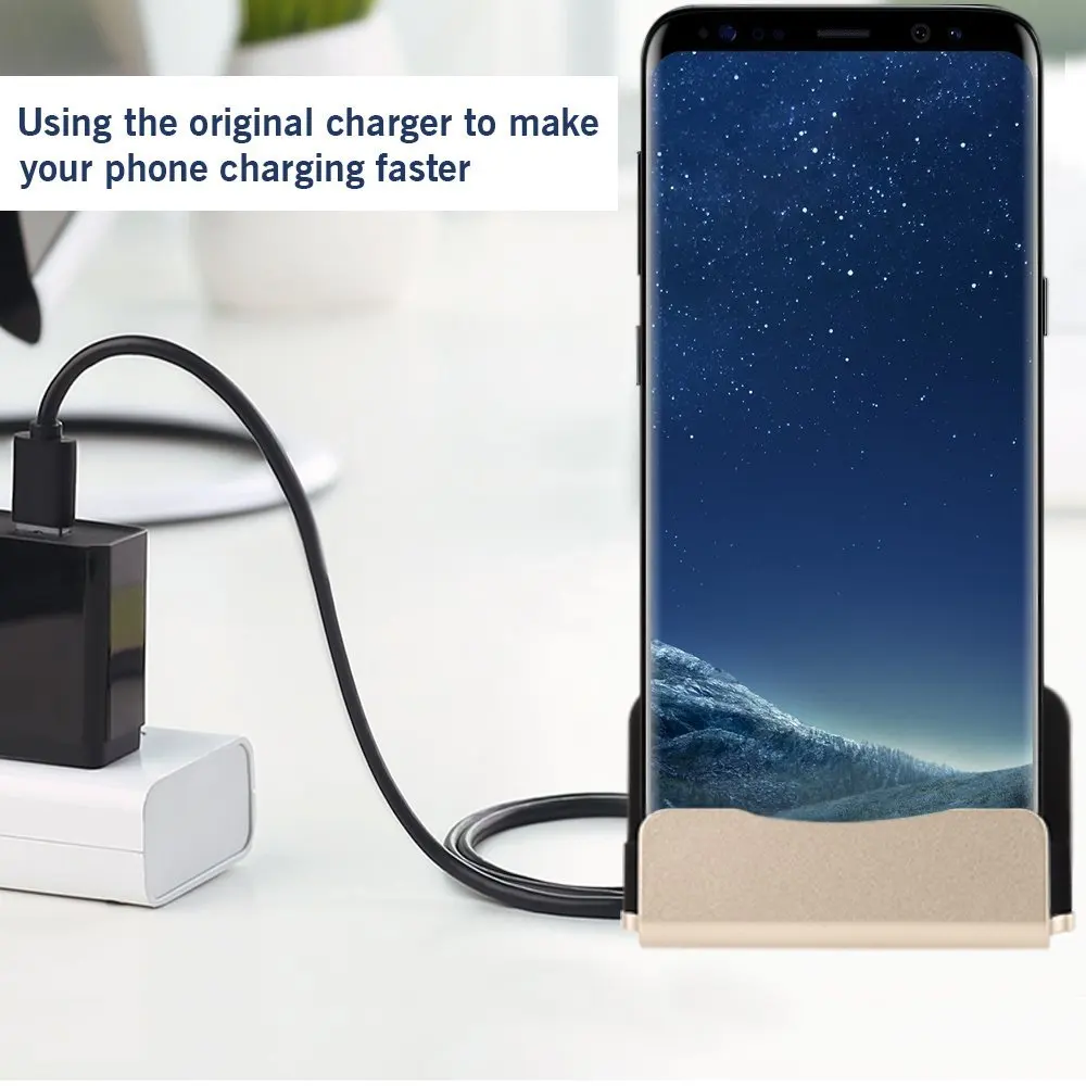 USB-C Dock Charger Desktop Fast Charging Data Sync Station Holder For SAMSUNG Note 9 S8 9 Plus A5 A7 2017 Xiaomi Mi8 Mix 2S MAX3