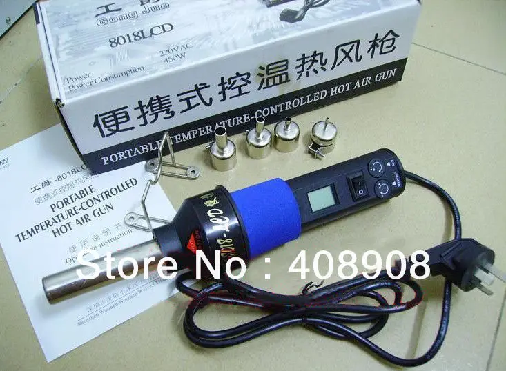 For AC 220V 450 Celsius degree 450W LCD Hot air Desolder Soldering station ICs SMD BGA Nozzle