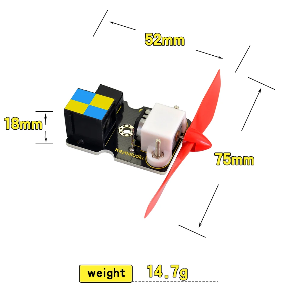 Keyestudio EASY plug L9110 Fan Module  For Arduino Firefighting Robot STEAM