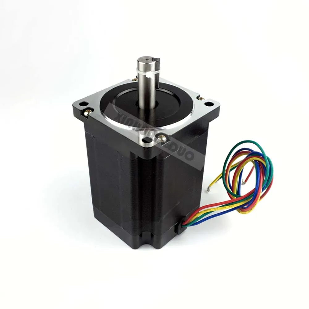 Nema 34 Stepper Motor 86BYG 114MM 5A 1230 oz-in Stepper Motor Shaft 14mm for CNC Engraving Machine High Torque 34HS4802