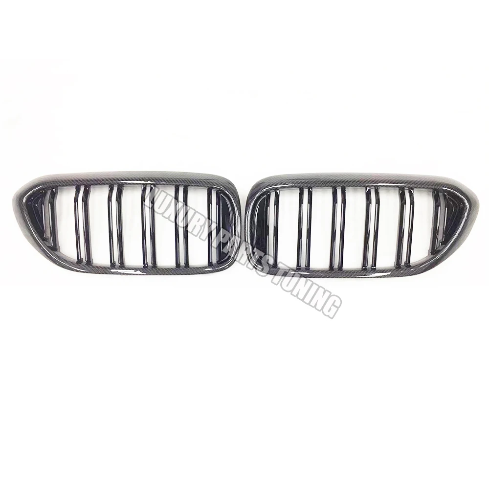 Replaced Style Carbon Fiber Front Bumper Kidney Grill Grille for BMW G30 G31 520 530 540 550 & F90 M5 2017-2020