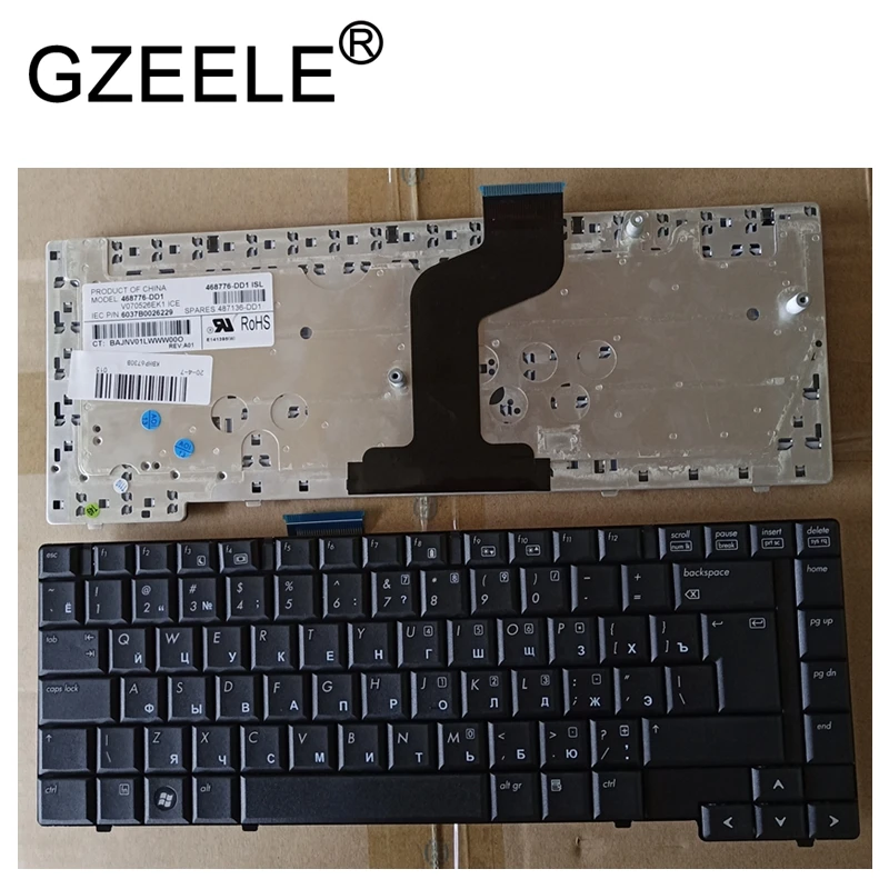 

GZEELE new RU Laptop keyboard FOR HP Compaq 6730B 6735B 6531B 6730p Replace russian layout black color