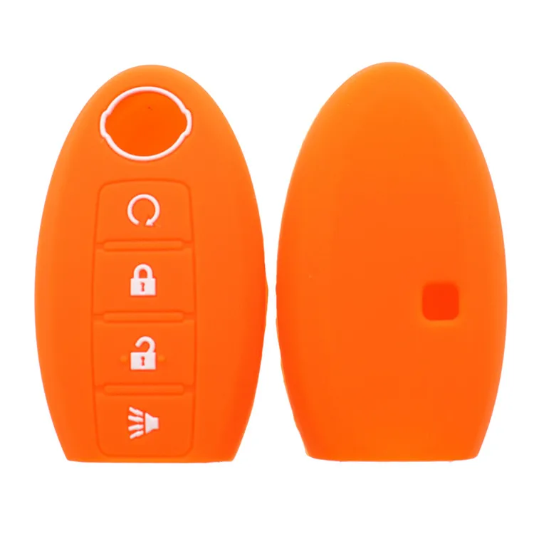 4 Buttons Remote Car Key Cover Case 4b Silicone For Nissan Qashqai Micra For Nissan Teana X-Trail Qashqai Livina Sylphy Tiida