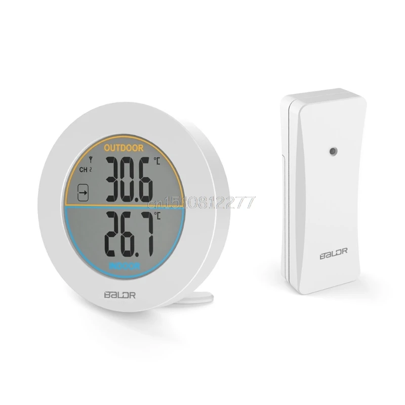 Table Wireless Thermometer LCD Display Indoor Outdoor Sensor Temperature Sensor Indoor Outdoor Thermometer #H0VH# Drop shipping