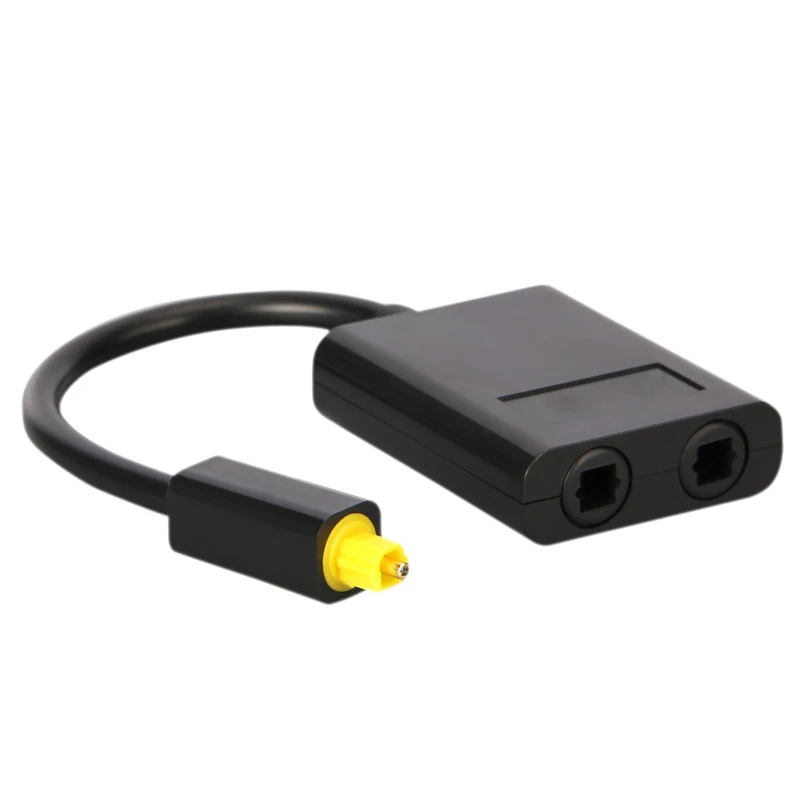 Optical Adapter Male To Female Distributor 1 in 2 Out Adapter Cable Accessories Splitter Fiber Audio Cable Replacement Digital