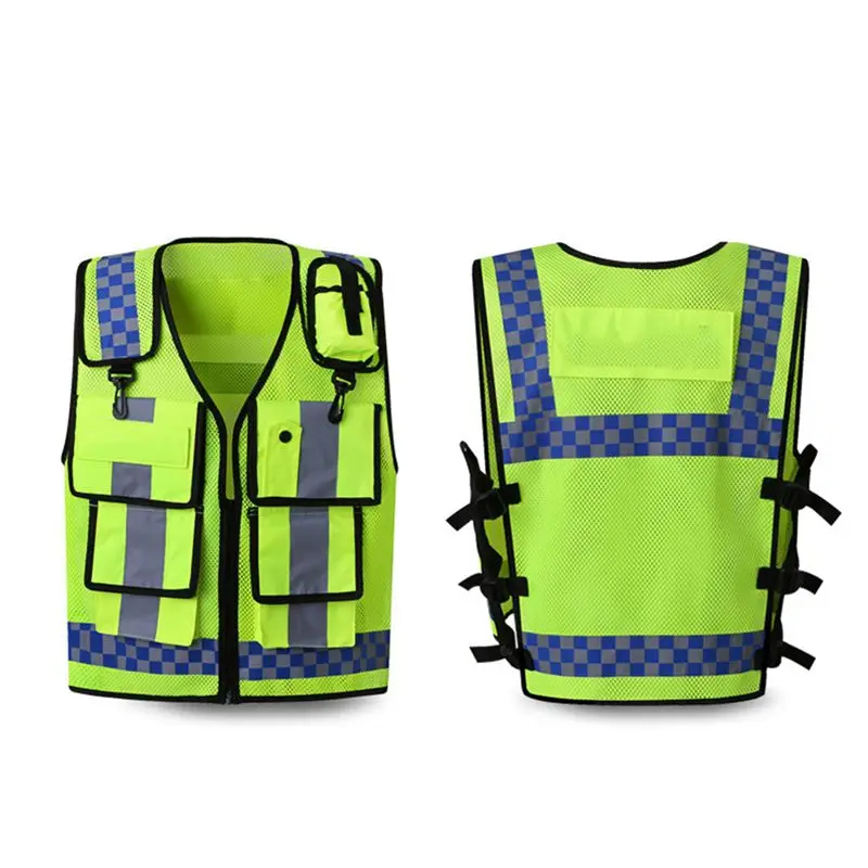 High Visibility Running Reflective Vest Working Clothes Motorcycle Cycling Sports Outdoor Reflective Safety Clothes