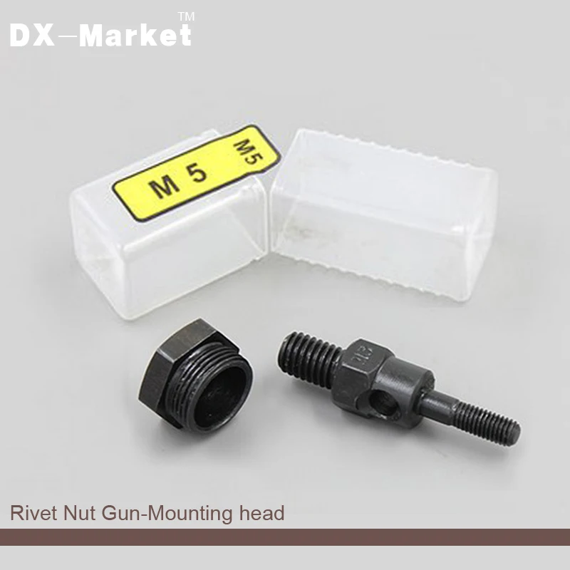 Pistola de Tuercas de remache ciego, herramienta de tuerca de inserción Manual pesada, Mandriles manuales con cabezal de montaje M3, M4, M5, M6 y llave inglesa