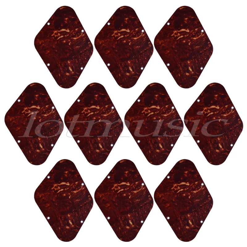 

Electric Guitar Cavity Cover Back Plate Backplate for Guitar Parts Tortoise Shell ABS Pack of 10