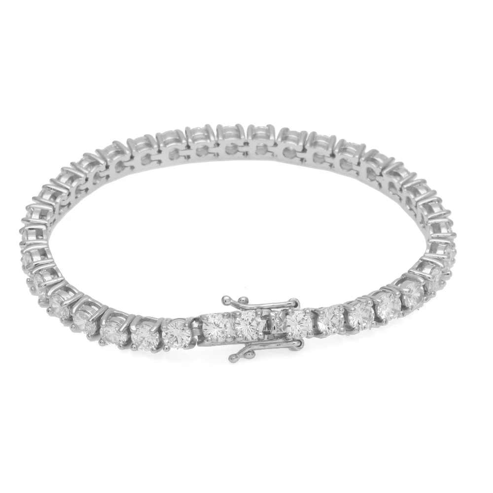 Uwin Luxury Women Men Cubic Zirconia Bracelet Round Crystal AAA CZ Tennis Link Wrist Bracelets Fashion Jewelry Drop Shipping