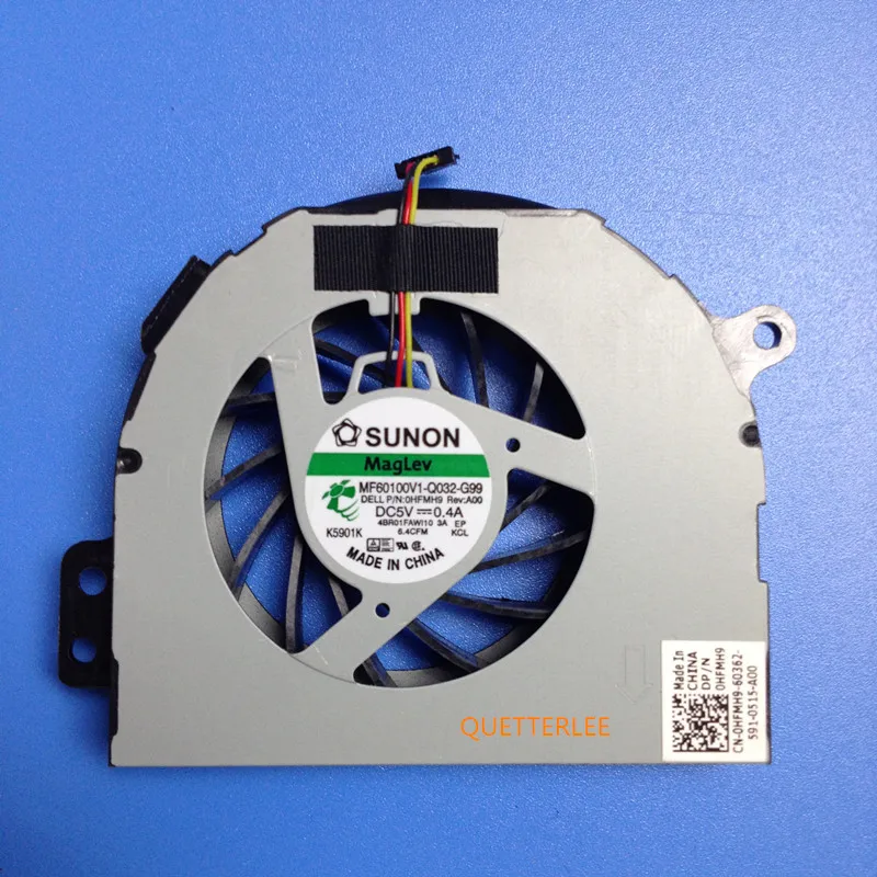 New CPU Fan for Dell 14R N4110 N4120 M411R N4410 0HFMH9 MF60100V1-Q032-G99 / DC5V 0.4A 3 pins