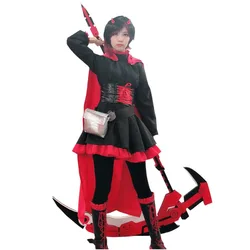 2025 Season 4 Ruby Rose Cosplay Costume Anime Women Dress Cloak