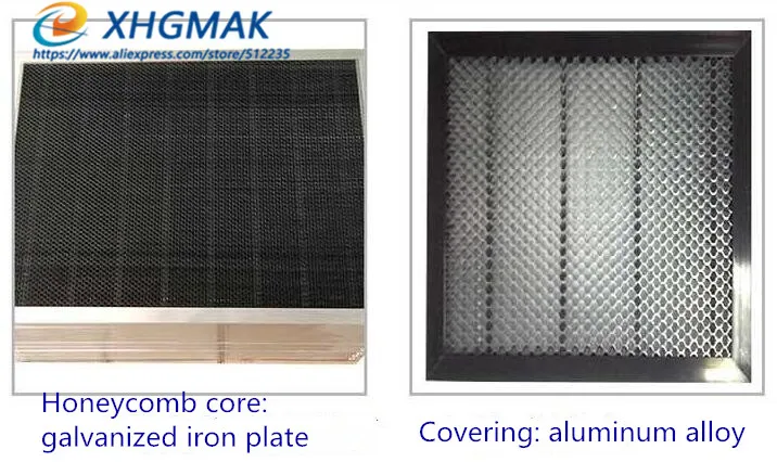 レーザー彫刻機,50W,60W,350x450mm,300x500mm,310x460mm,ハニカムおよび垂直処理,切断および彫刻機用,Shenhui sheng 350,50x350mm