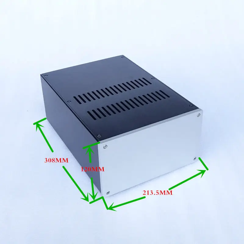 

ZEROZONE Full Aluminum Enclosure DIY case/amp box/ PSU chassis 215*120*311mm L6-53