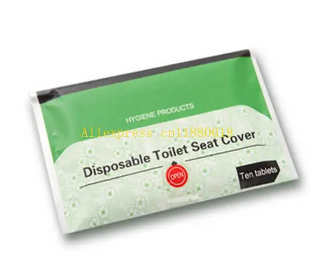 

50packs/lot Free Shipping Disposable Paper Toilet Seat Covers Camping Festival Travel Loo wc mat For travel