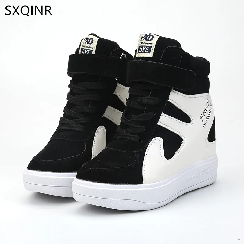 Women Casual Shoes 2021 Summer Autumn Women Flat Shoes High Top Fashion Female Height Increasing Platform Women Sneakers