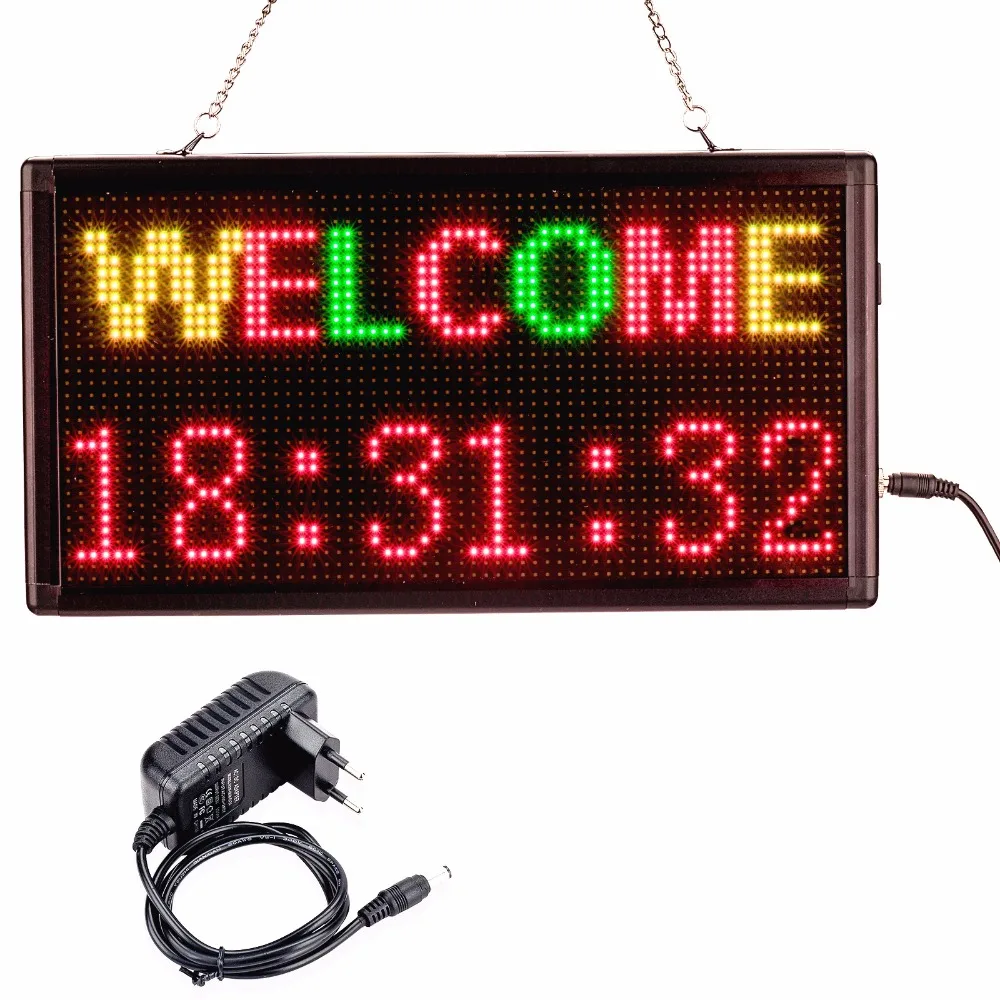 12V 220v Mobile programmable Wifi LED Sign RGY 3Color SMD Indoor Shop LED display message board Perfect solution for advertising