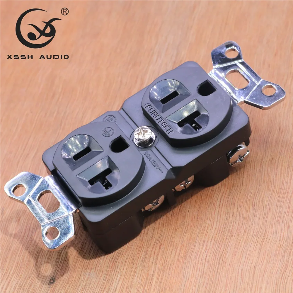 Steckdose XSSH Audio Echt Rot Reinem Kupfer Überzogene Gold Rhodium 20AMP 20A 125V Amerika Standard 3 Pins UNS elektrische Outlet Core – Detail 7