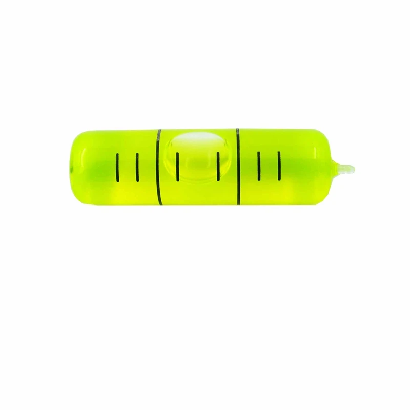 QASE 8*30mm Glass Level glass level bubble Cylindrical Bubble Spirit Level Green Water