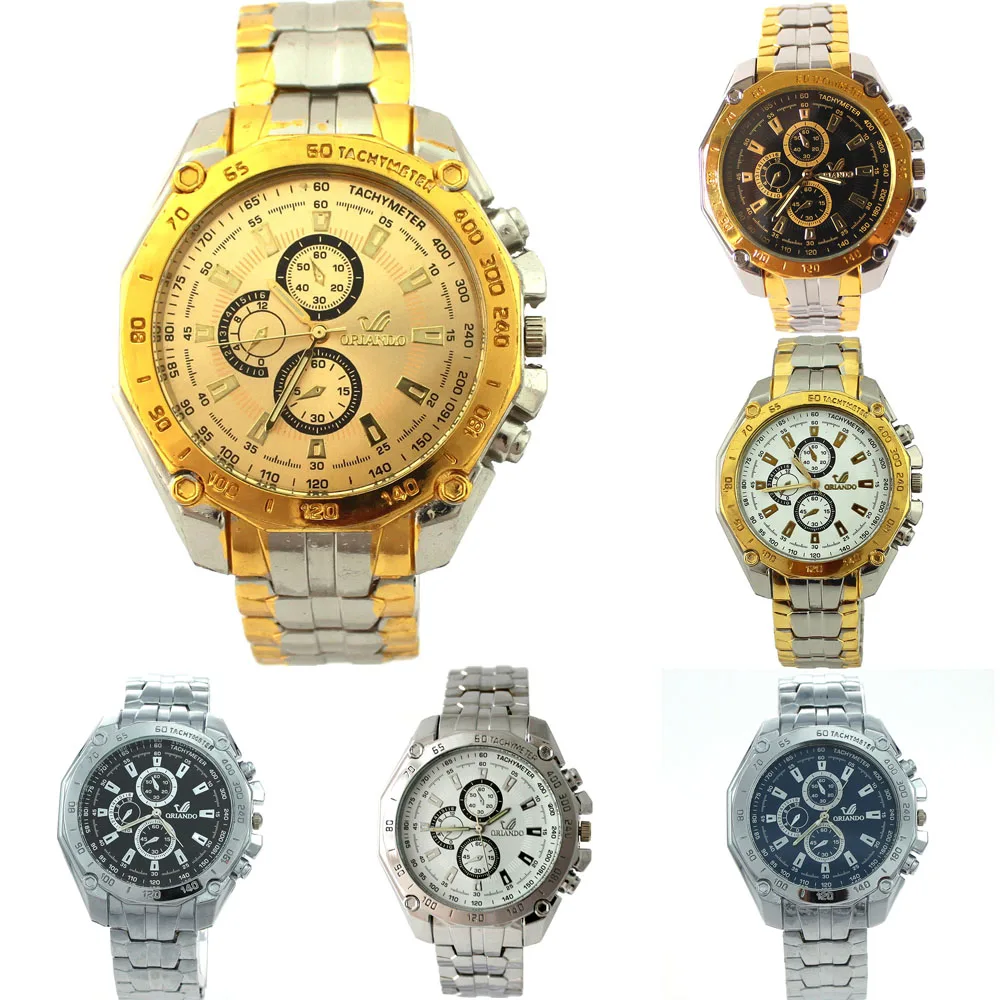 6PCS/Lot, Wholesales Price Mixed Bulk Men Fashion Watches Stainless Steel Quartz Alloy Band Business Luxury Wristwatches SN55