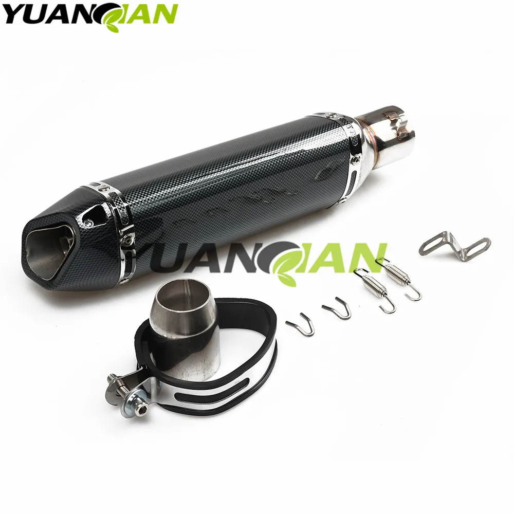 Motorcycle carbon fiber Scooter muffler silencer Modified escape exhaust pipe db FOR Suzuki DRZ400S DRZ400SM DRZ400 00-15 DR250R