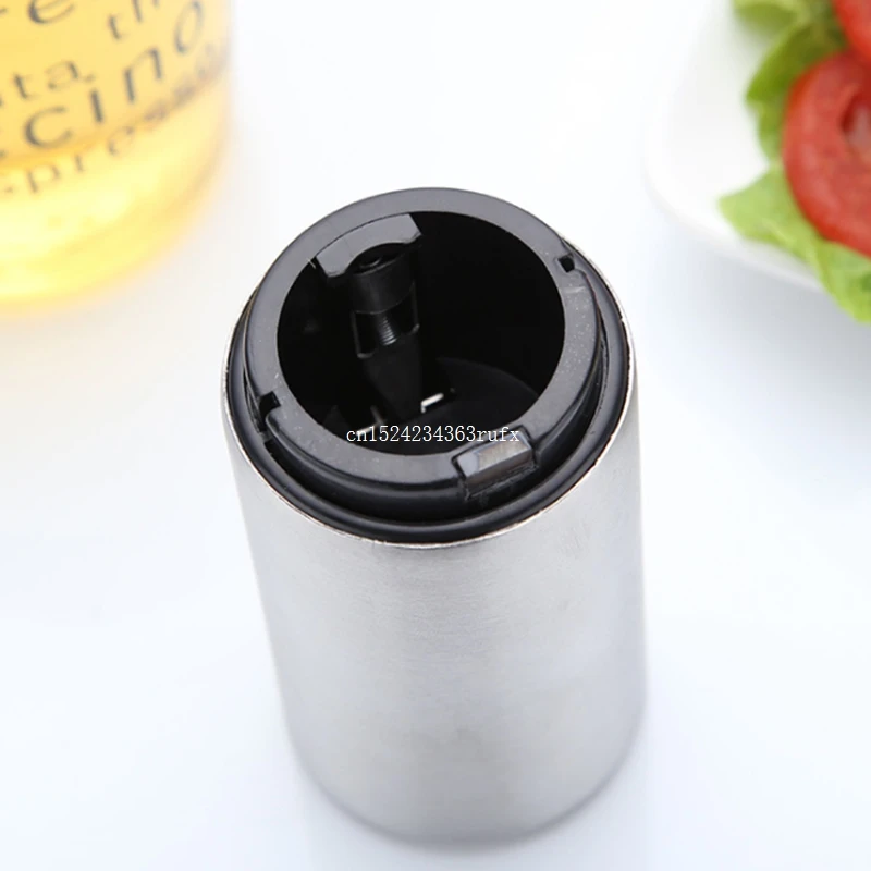 100Pcs Magnetic Automatic Bottle Opener Stainless Steel Push Down Wine Beer Openers Practical Kitchen Accessories