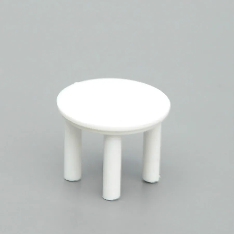 Table de chaise modèle en plastique blanc, échelle 1/50, 10 pièces/lot, pour kit de modèles d'architecture, jouet ou fabricant de loisirs, offre spéciale