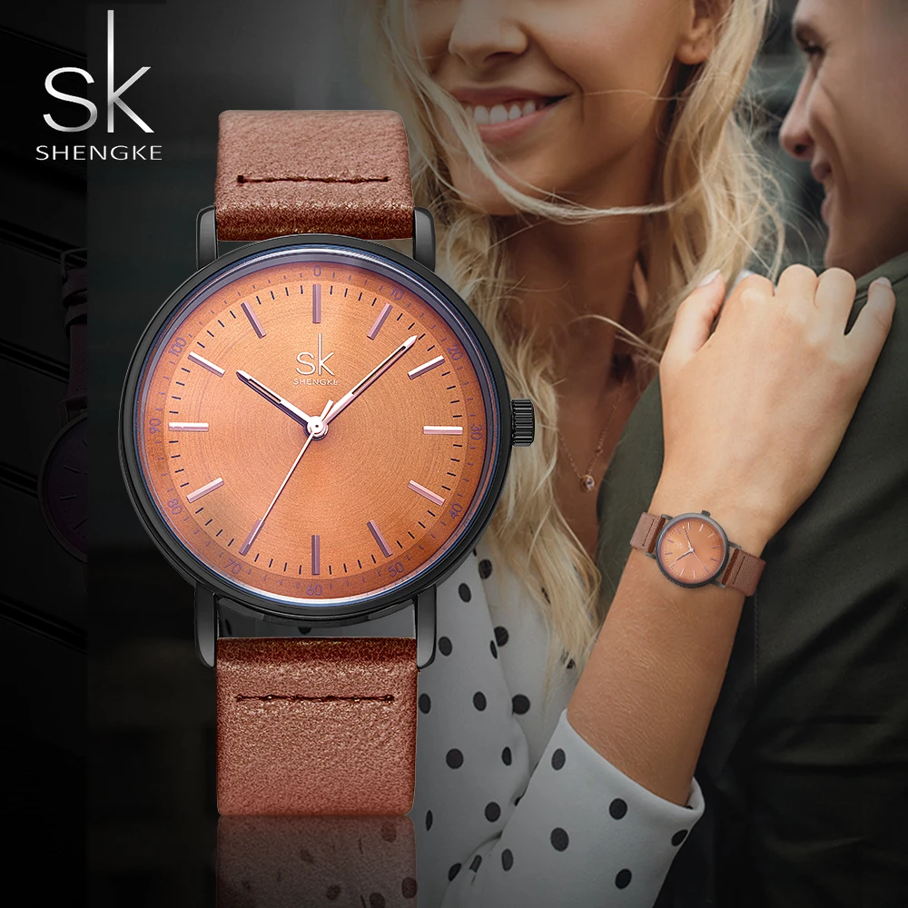 SHENGKE Women Wrist Watch Women Minimalist Watches Top Brand Luxury Women\'s Watches Fashion Ladies Watch Clock reloj mujer