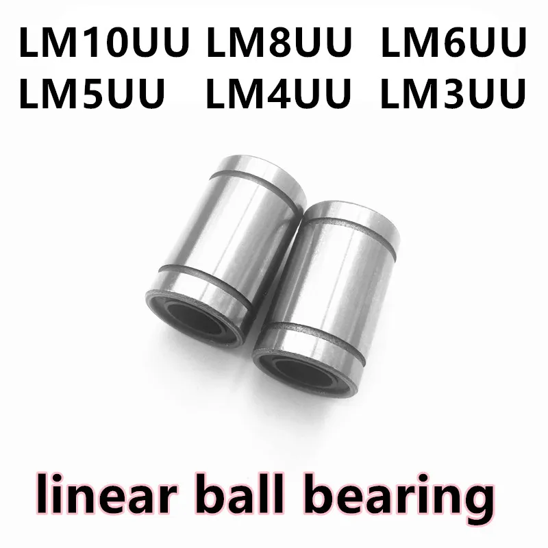 2023 Time-limited Limited Linear Ball Bearing Bushing Lm10uu/lm8uu/lm6uu/lm5uu/lm4uu/lm3uu For 3d Printer Carbon Chromium Steel