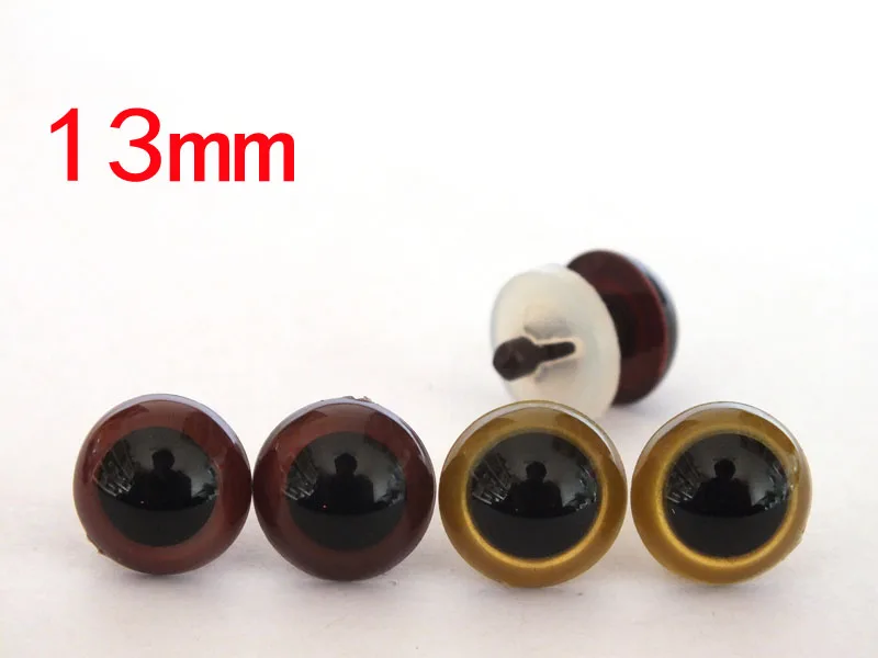 10Mm Kleur Veiligheid Eyes Voor De Gehaakte Pop-Totaal 20pairs-glod En Bruin