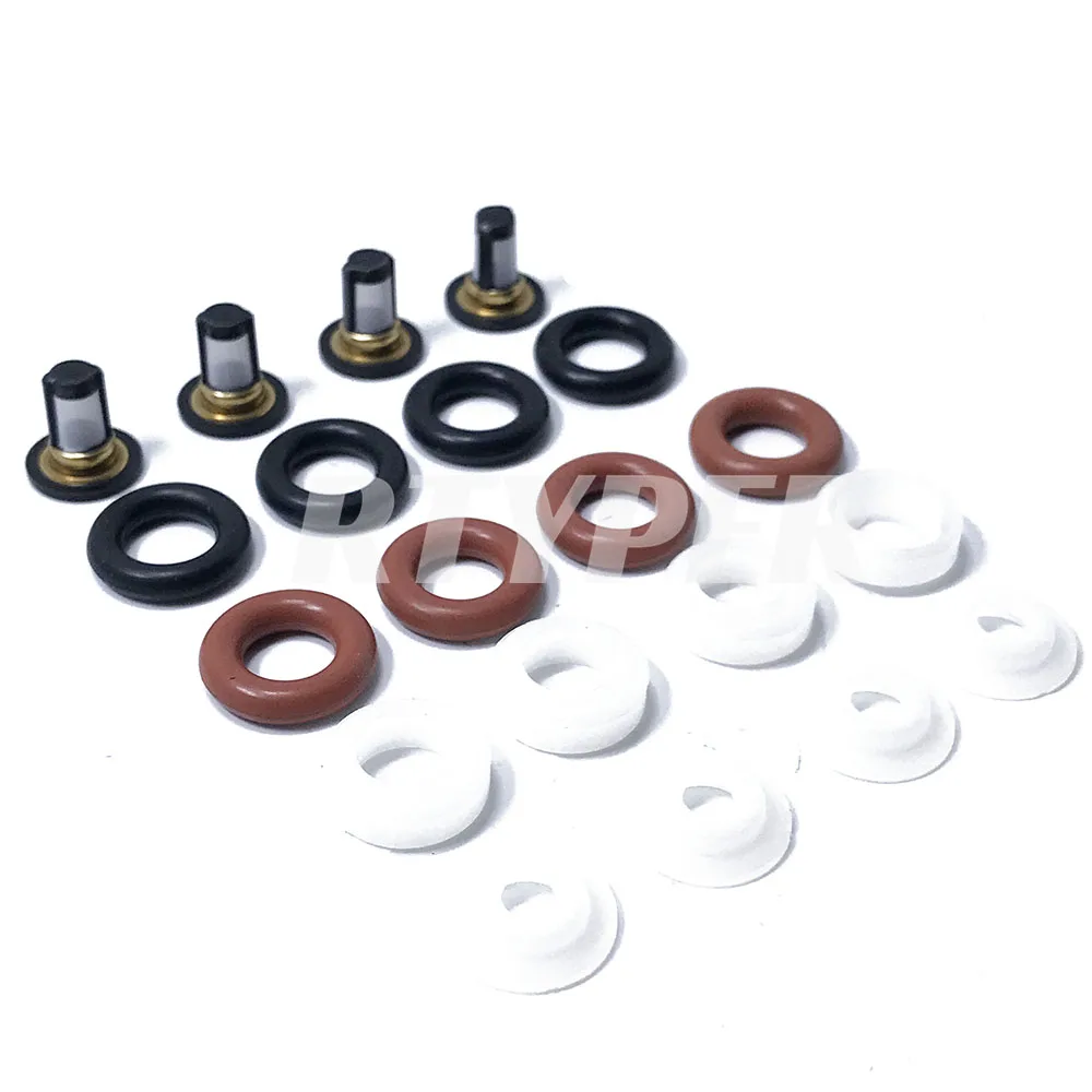 4 Sets Injector Repair Kits Micro Filter Oring Plastic Gasket Pintle Cap 04204 For Keihin Injector  HOND Alexander Garzon