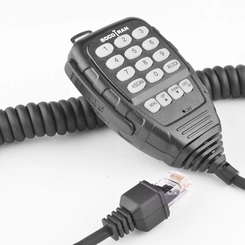 SOCOTRAN Quad Band Mobile Radio ST-7900D Microfono Altoparlante Remoto con 8 pin Testa Di Cristallo