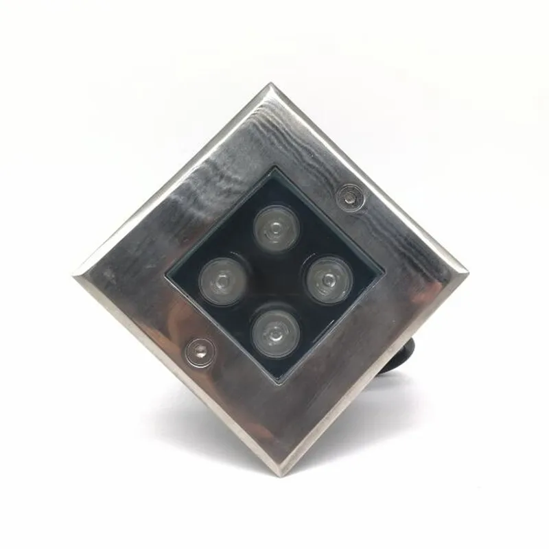 20pcs Waterproof 4w Square Led underground Light AC85-265V Pure/Warm White LED Underground Light Outdoor Lighting