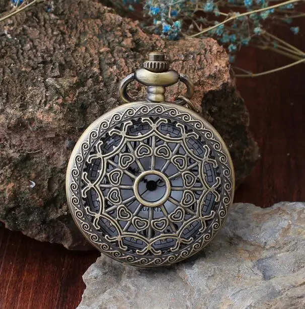 New arrival The little Prince And spider's web Bronze Quartz Pocket Watch Analog Pendant Necklace Mens Womens Kids Gifts