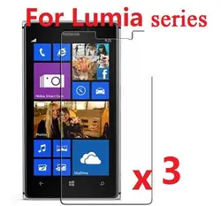 High Clear Screen Protector Protective Film Guard For Nokia Lumia 930 929 925 650 640 XL 630 540 535 1020 1320 1520  3 PCS/Lot