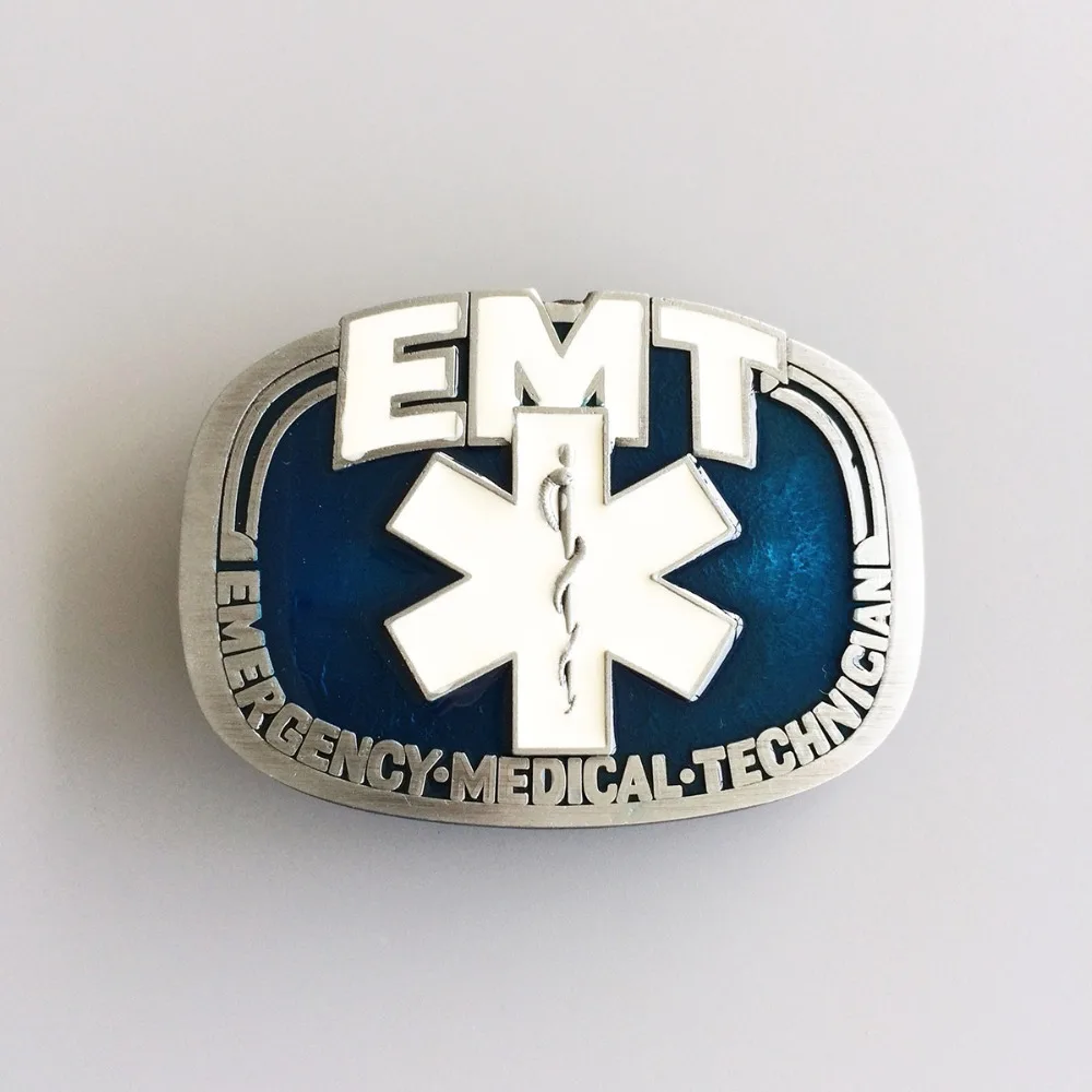 Novo técnico médico de emergência emt tradesman pewter cinto fivela também estoque nos eua BUCKLE-OC008