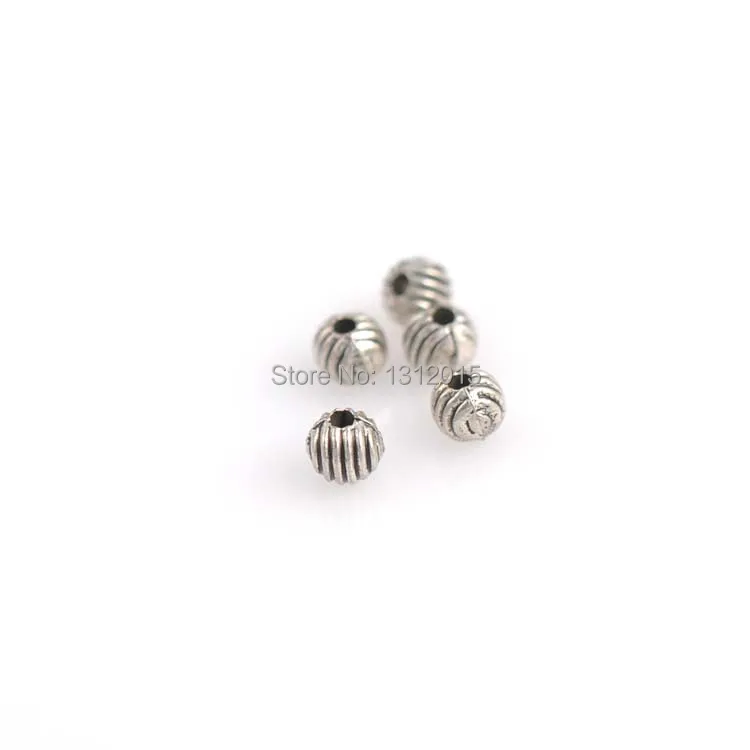 

Hot sell Round Tibetan Silver Alloy Spacer Beads Jewelry Making Supplies 4x4mm,100Pcs,YTC0081