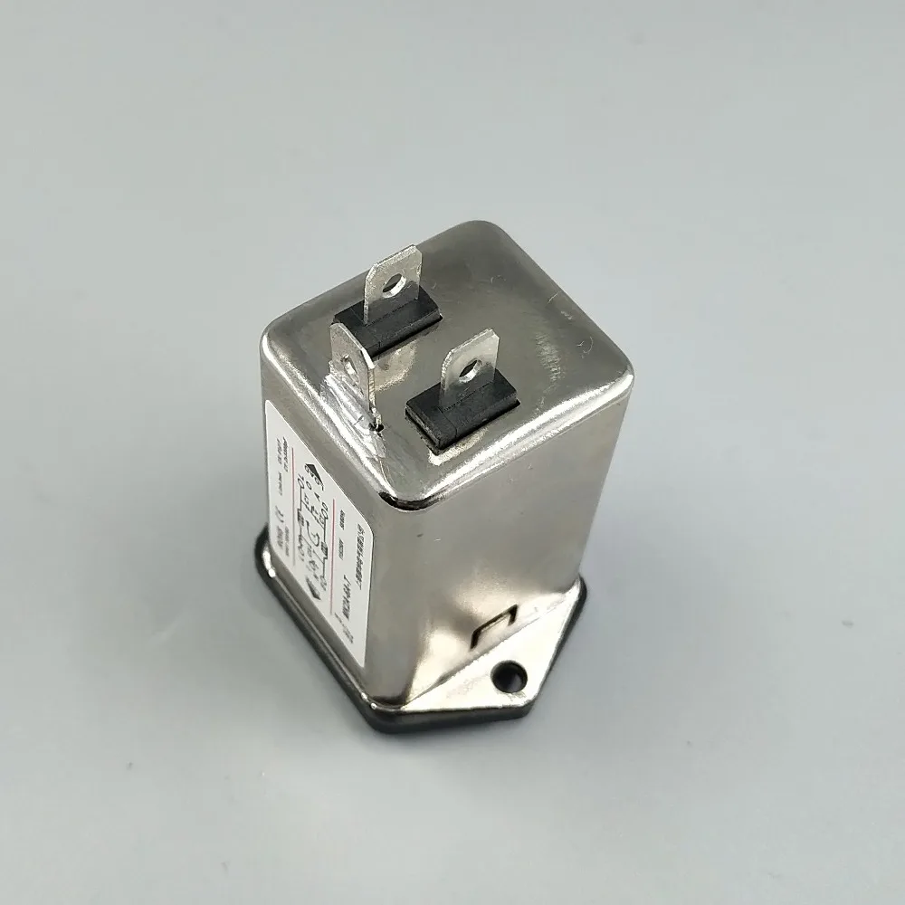 IEC inlet module AC power socket with fuse EMI filter 6A 115V/250V 50HZ/60HZ