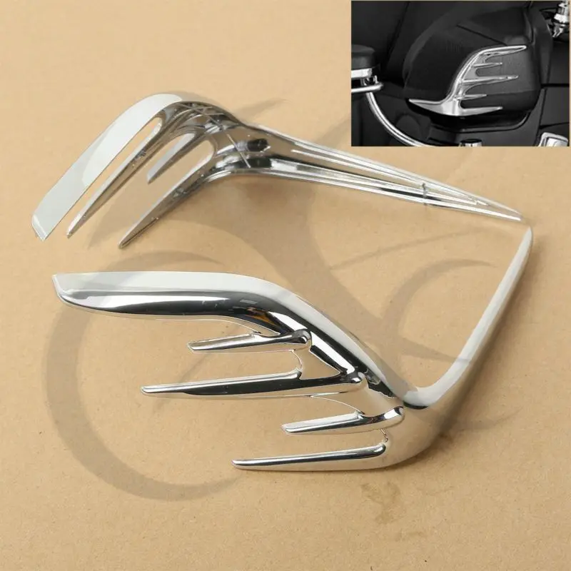 

Motorcycle Chrome Passenger Speaker Outer Trim For Honda Goldwing GL1800 06-15