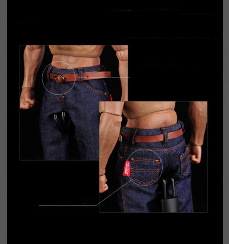 1/6 Scale Classic Denim Trousers Male Clothes Man Jeans Pants fit 12 Inches Muscular Men Body Action Figure Accessories