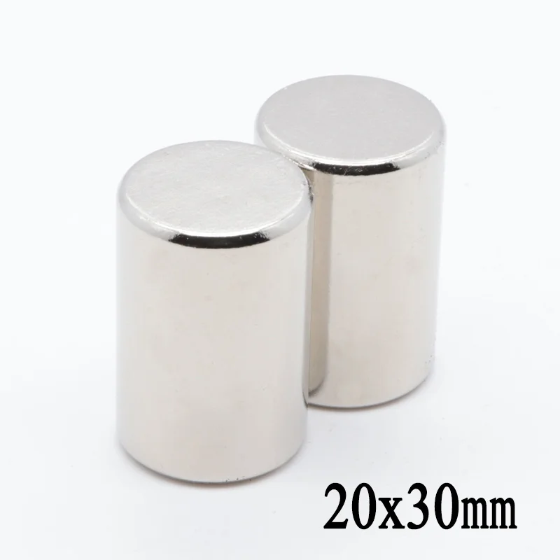 2 pçs 20x30mm n35 mini redondo ndfeb neodímio ímãs disco poderoso forte ímã de terra rara 20x30mm