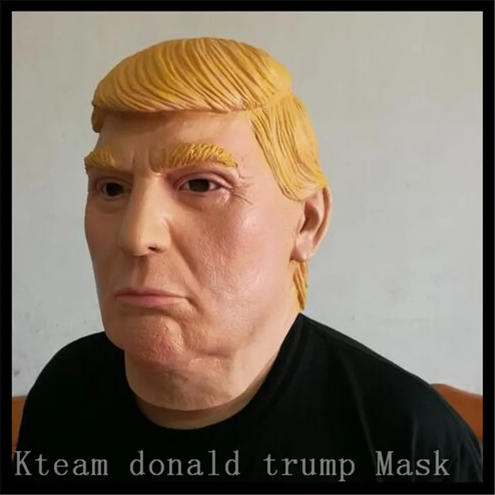 

Free Shipping!!! Famous People Donald Trump Mask Latex Realistic Mask USA Property Tycoon Donald Trump Face Head Mask in stock